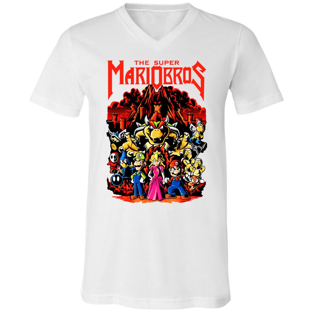 Unisex V-Neck T-Shirt - 6334TRUD - White - 5
