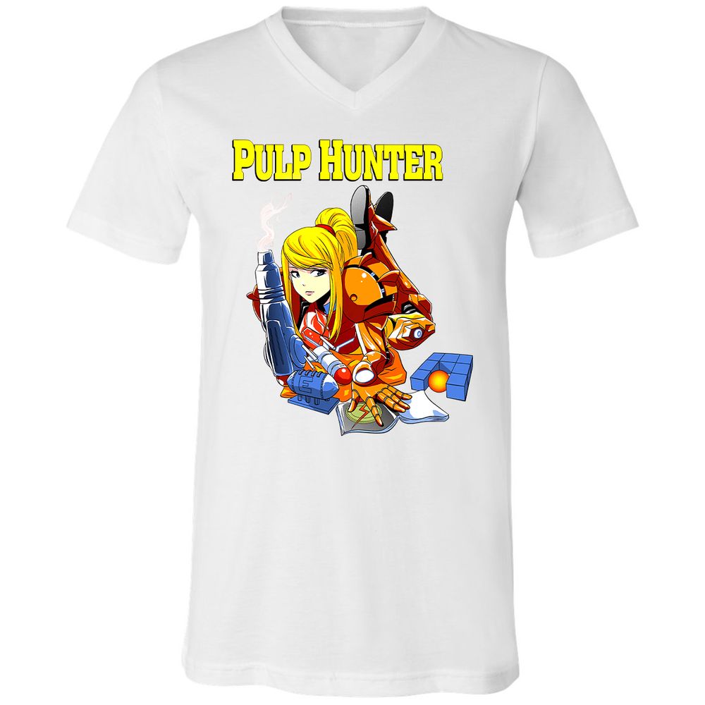 Unisex V-Neck T-Shirt - 8VS5FYD5 - White - 5