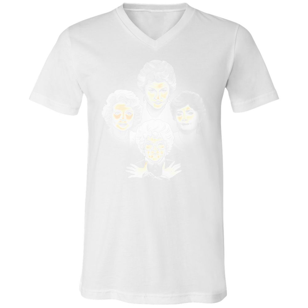 Unisex V-Neck T-Shirt - BH3LFBG5 - White - 5