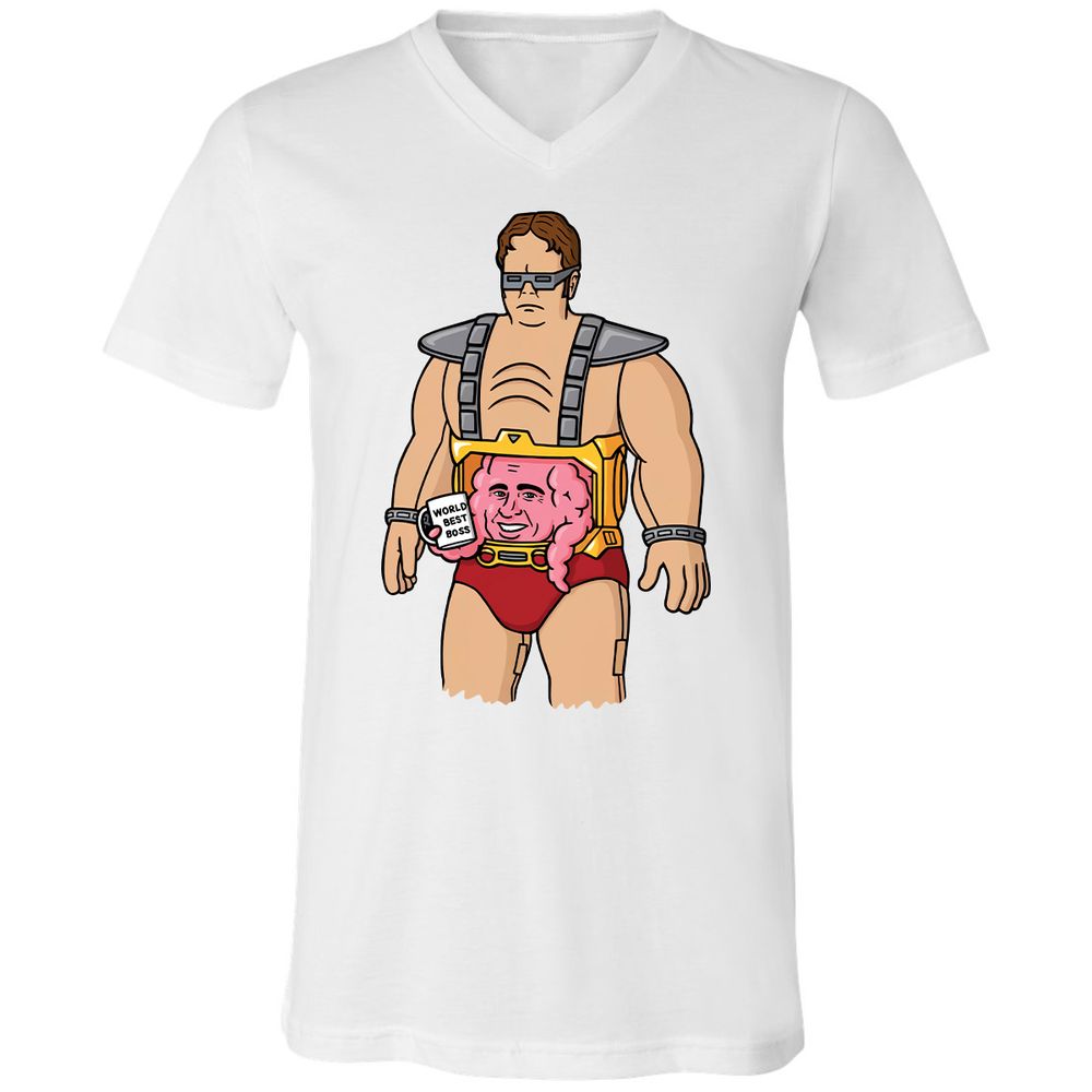 Unisex V-Neck T-Shirt - EZBMDCSV - White - 5