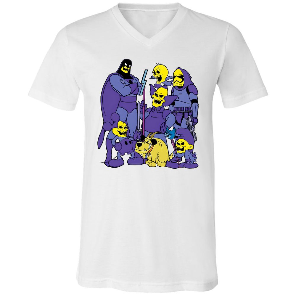 Unisex V-Neck T-Shirt - Y1G2K1KQ - White - 5