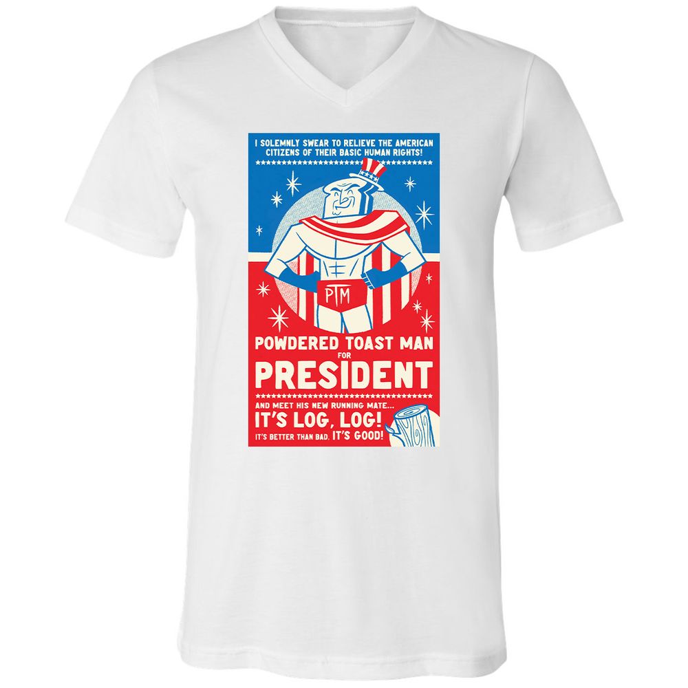 Unisex V-Neck T-Shirt - 22QSRA2A - White - 5