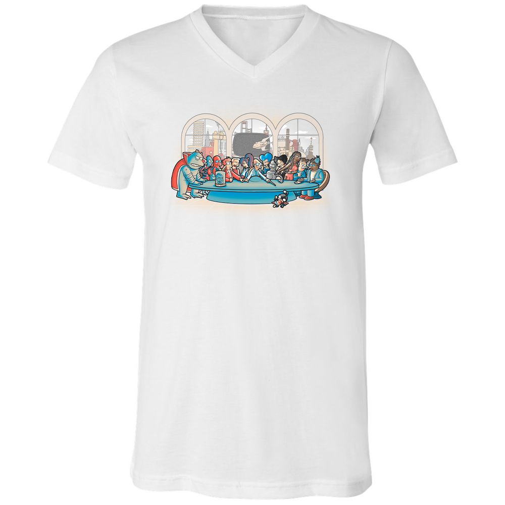 Unisex V-Neck T-Shirt - 3NU52LCA - White - 5