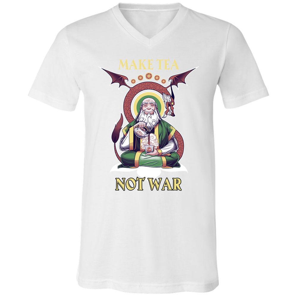 Unisex V-Neck T-Shirt - 859WX3VJ - White - 5
