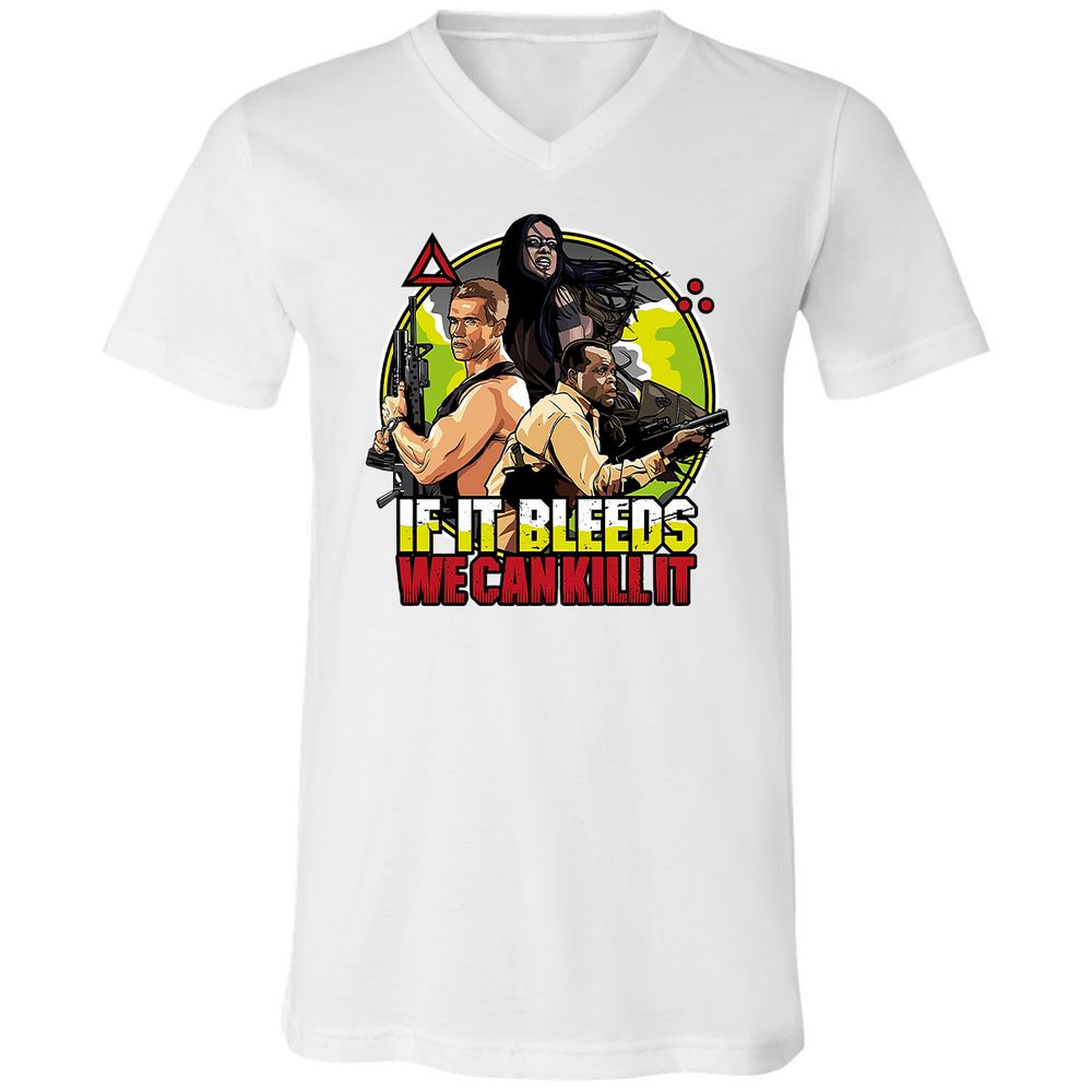 Unisex V-Neck T-Shirt - UPDDK8ZA - White - 5