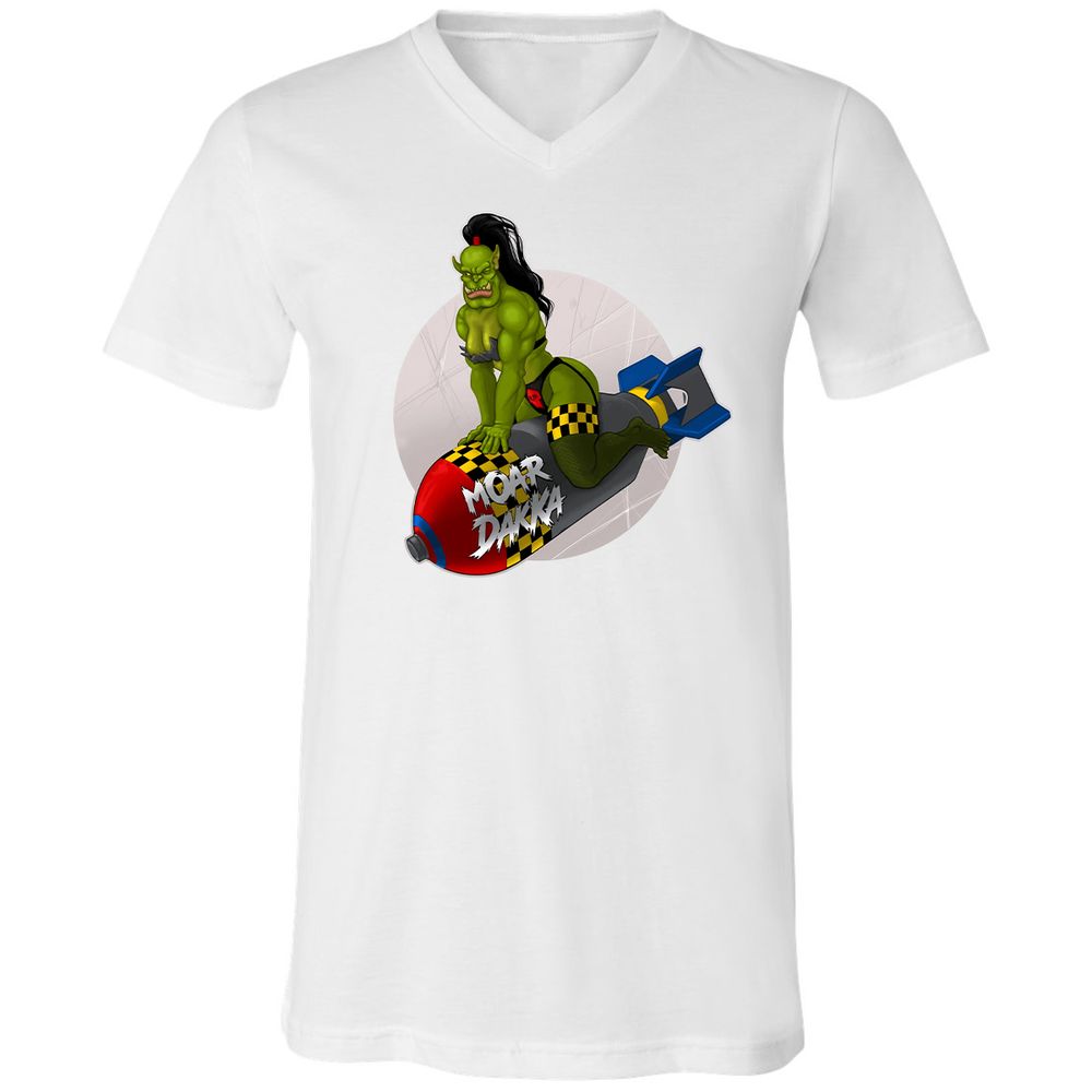 Unisex V-Neck T-Shirt - 6PQUFJDA - White - 5