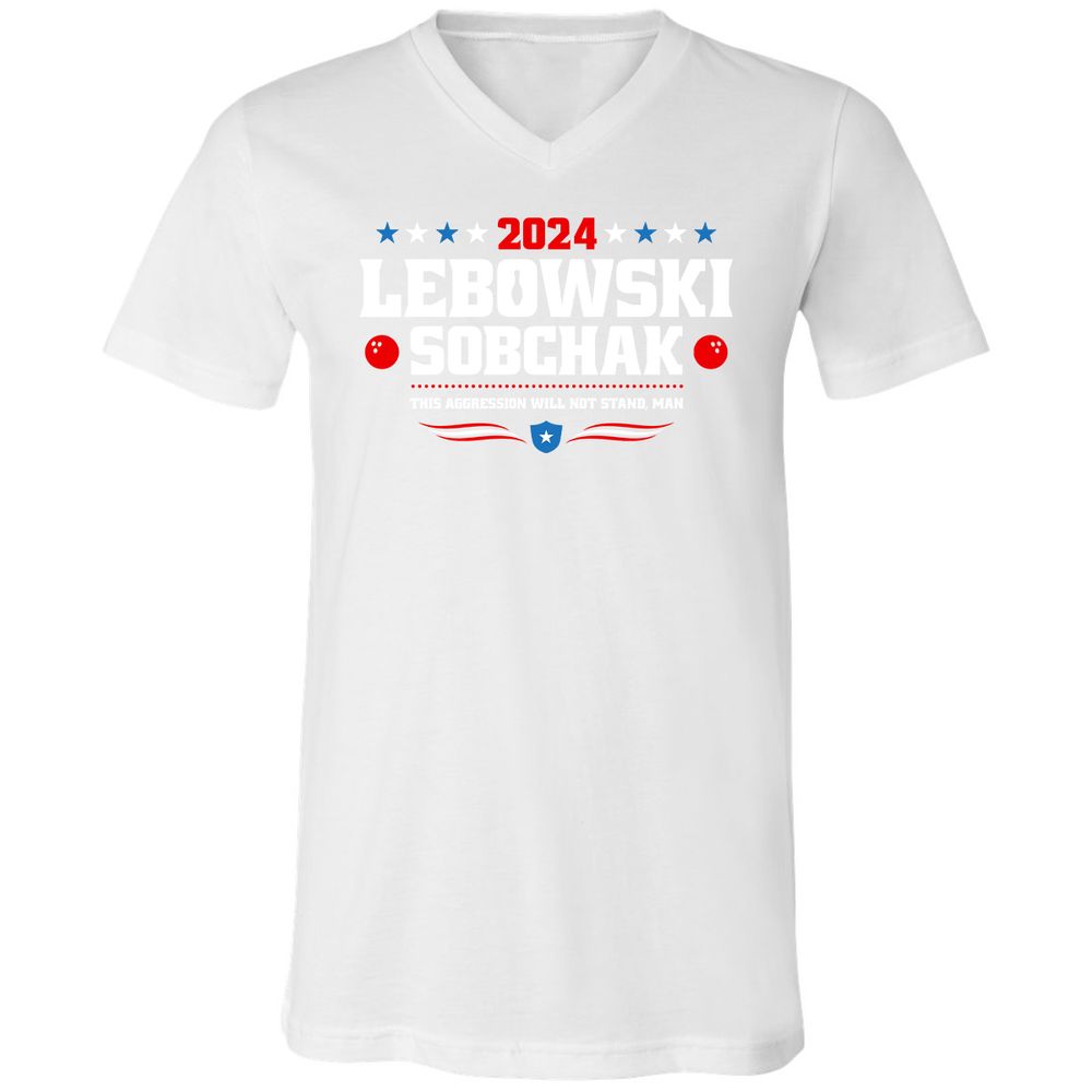 Unisex V-Neck T-Shirt - 6C97EU7V - White - 5