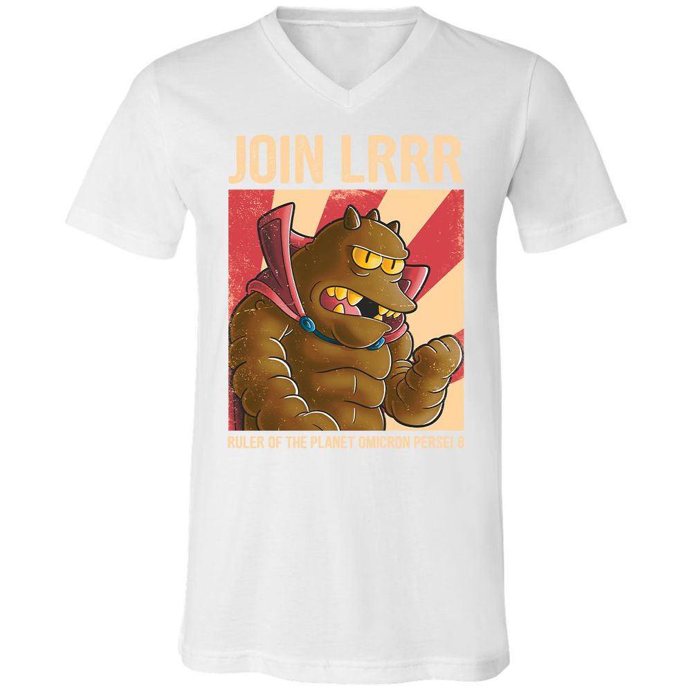 Unisex V-Neck T-Shirt - J7JDNNFR - White - 5