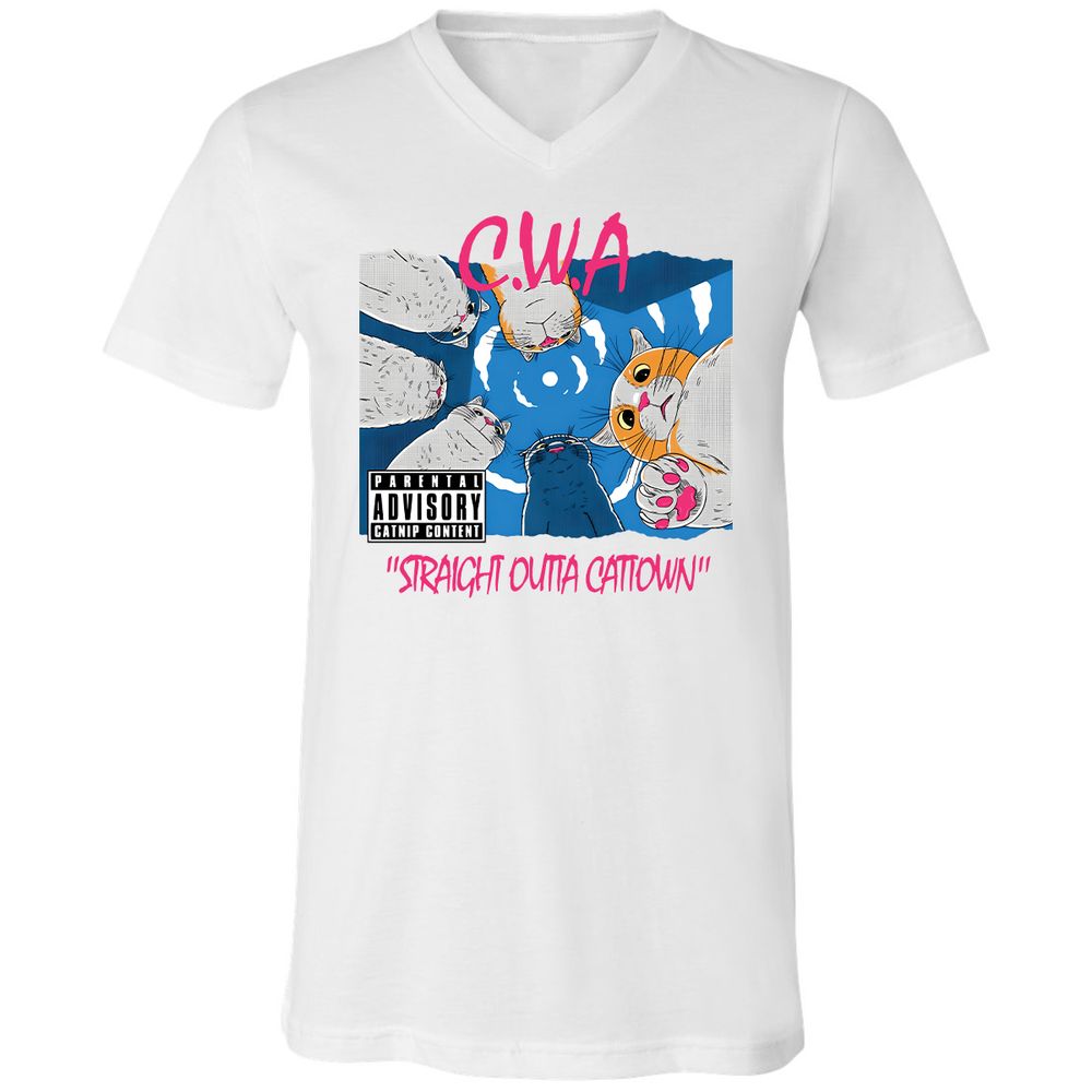 Unisex V-Neck T-Shirt - BUZ3KRRZ - White - 5