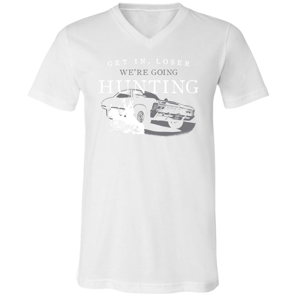 Unisex V-Neck T-Shirt - ZN4M87M7 - White - 5