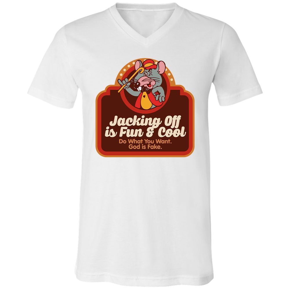 Unisex V-Neck T-Shirt - VR7UDN2U - White - 5