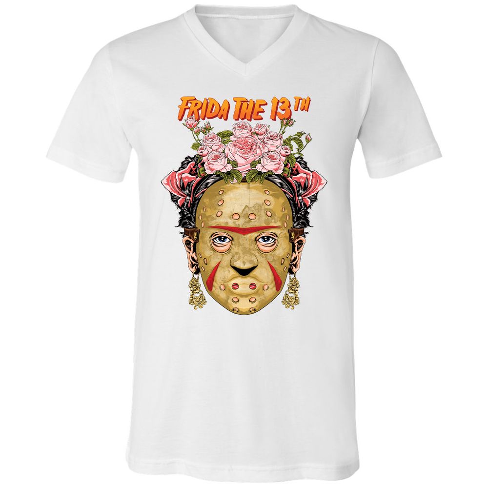 Unisex V-Neck T-Shirt - UGC3HAJK - White - 5