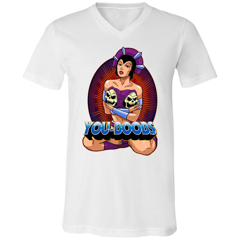 Unisex V-Neck T-Shirt - 829VQMD3 - White - 5