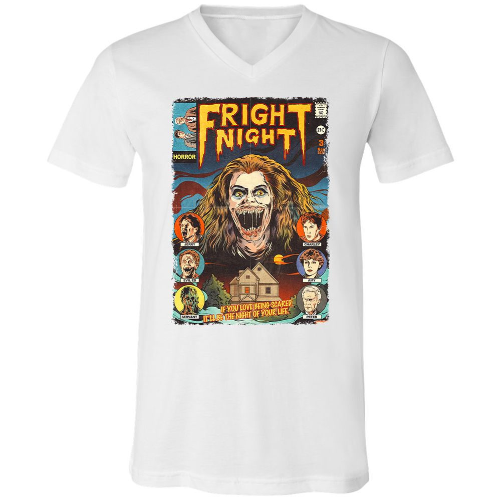 Unisex V-Neck T-Shirt - KL9EXPTB - White - 5