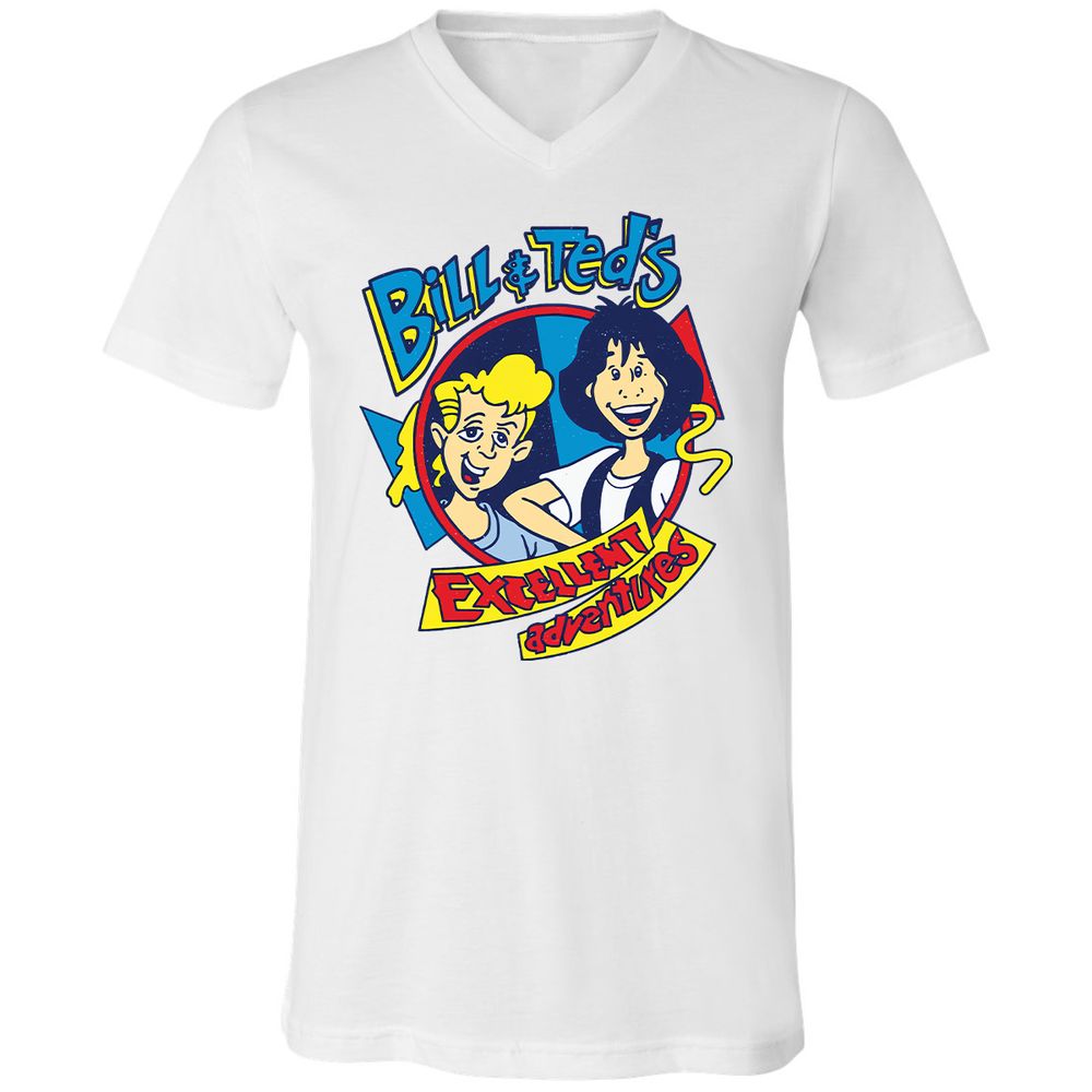 Unisex V-Neck T-Shirt - LUBQJY6S - White - 5