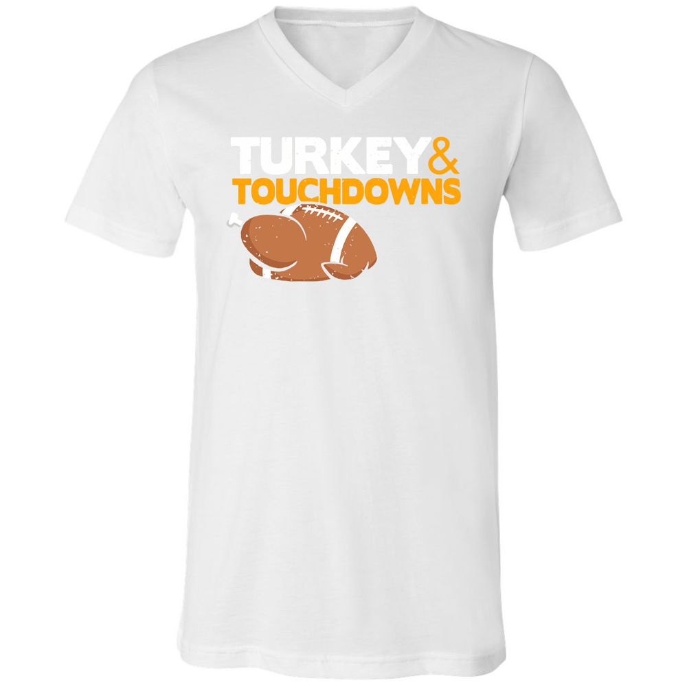 Unisex V-Neck T-Shirt - W4GQFJ7D - White - 5