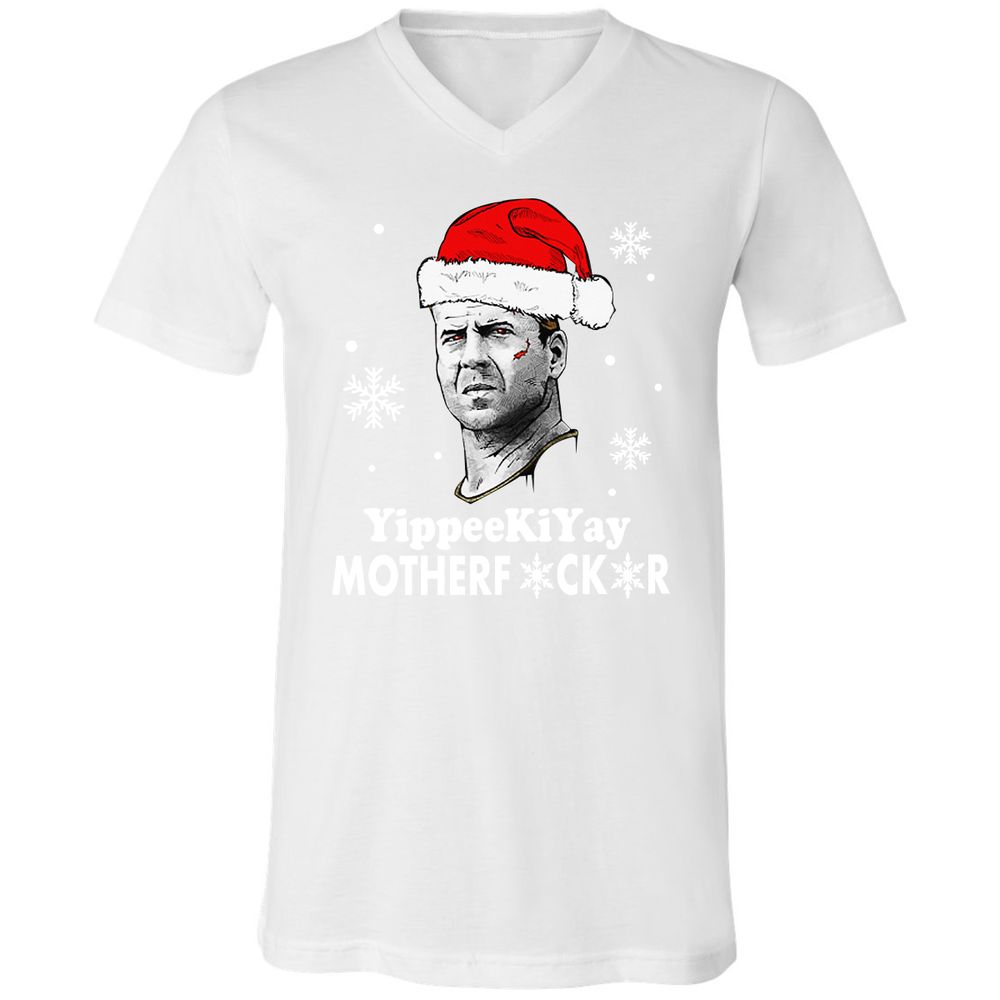 Unisex V-Neck T-Shirt - KFR82TCD - White - 5