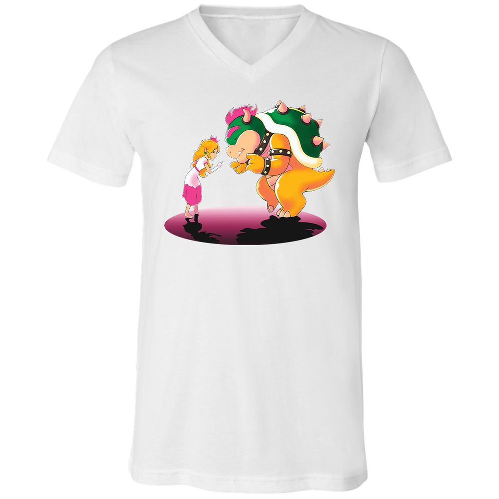 Unisex V-Neck T-Shirt - LNJTFT3E - White - 5