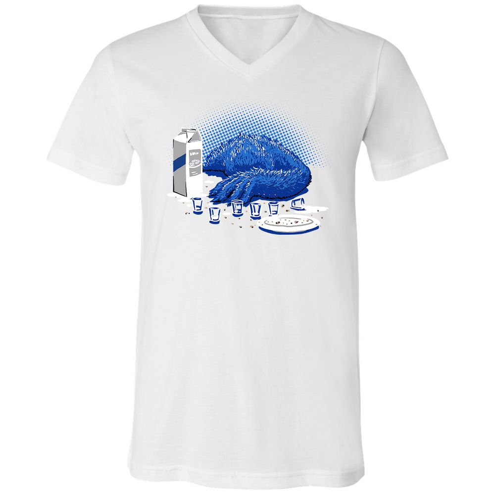 Unisex V-Neck T-Shirt - LJFVAHP8 - White - 5