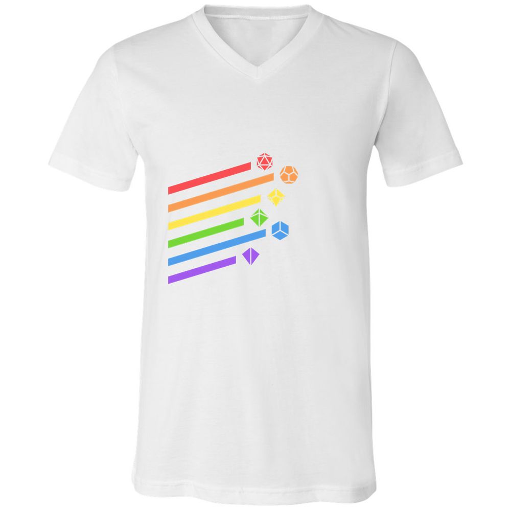 Unisex V-Neck T-Shirt - 3FU8XR7Z - White - 5