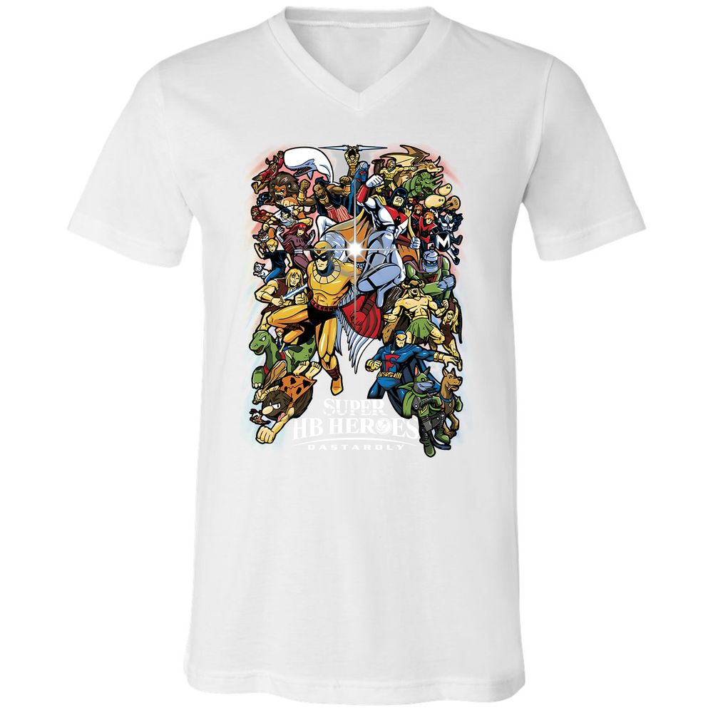 Unisex V-Neck T-Shirt - YU1ZV3D4 - White - 5