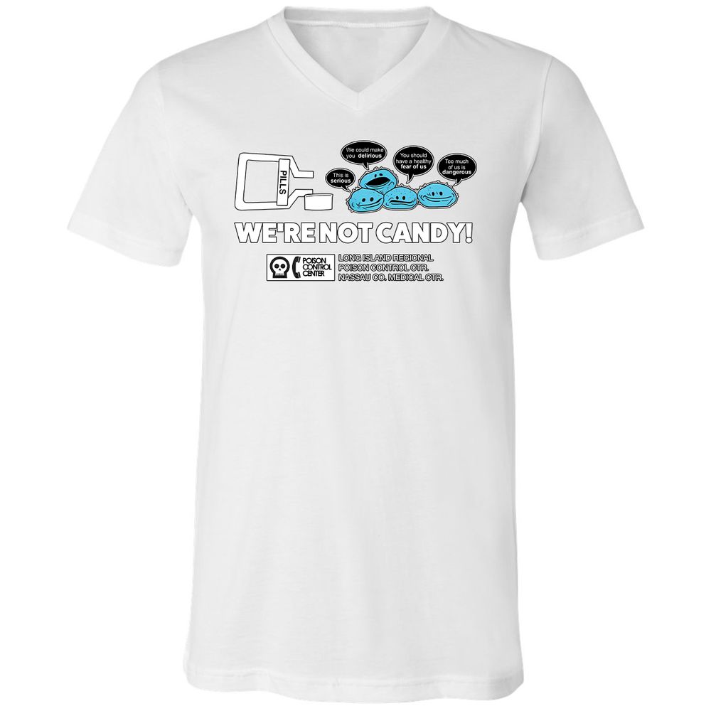 Unisex V-Neck T-Shirt - 8E3DPZKJ - White - 5