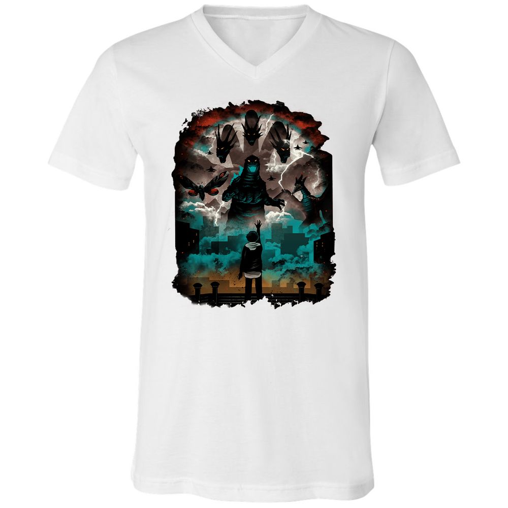 Unisex V-Neck T-Shirt - EYG1DP3Z - White - 5