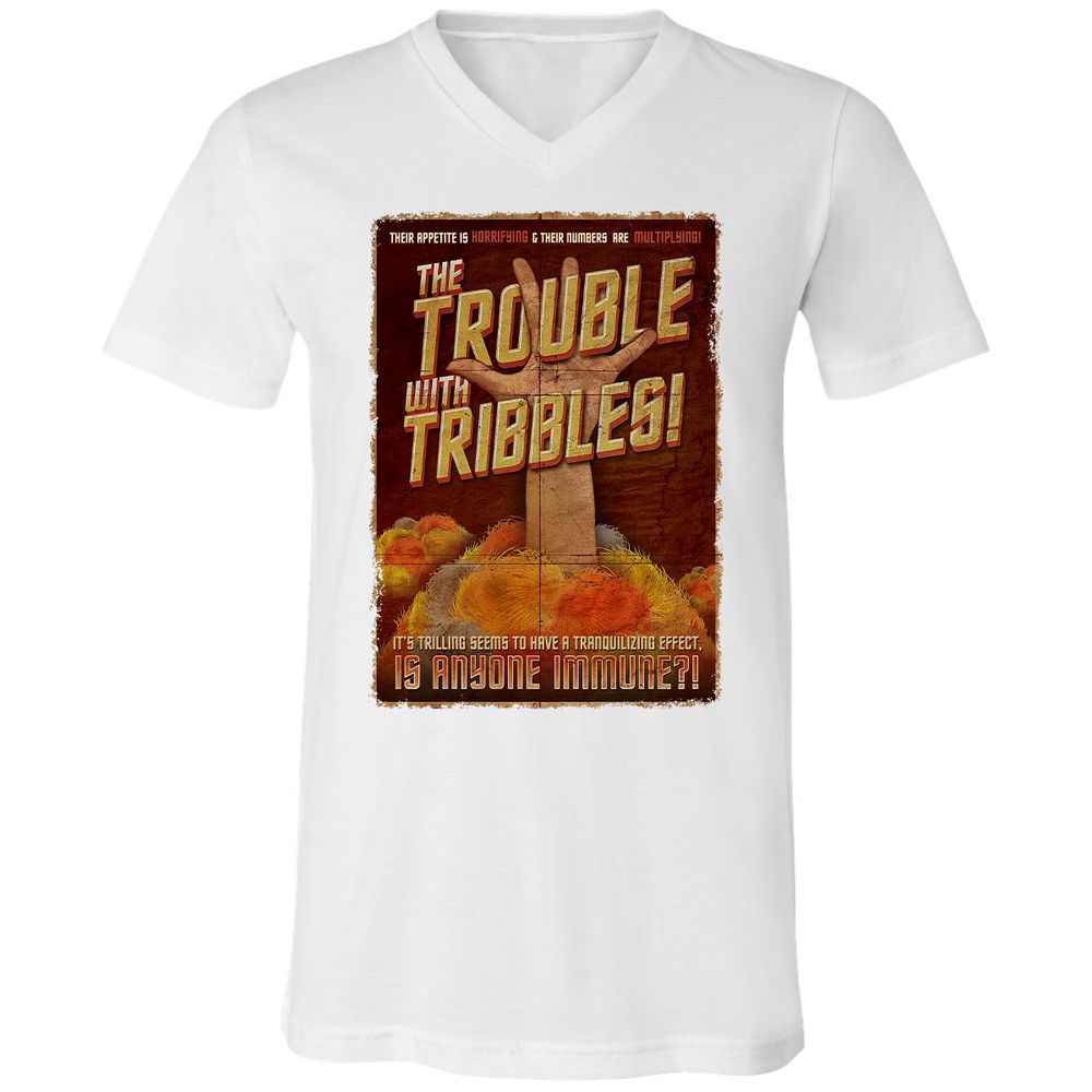 Unisex V-Neck T-Shirt - H4ASSJP4 - White - 5