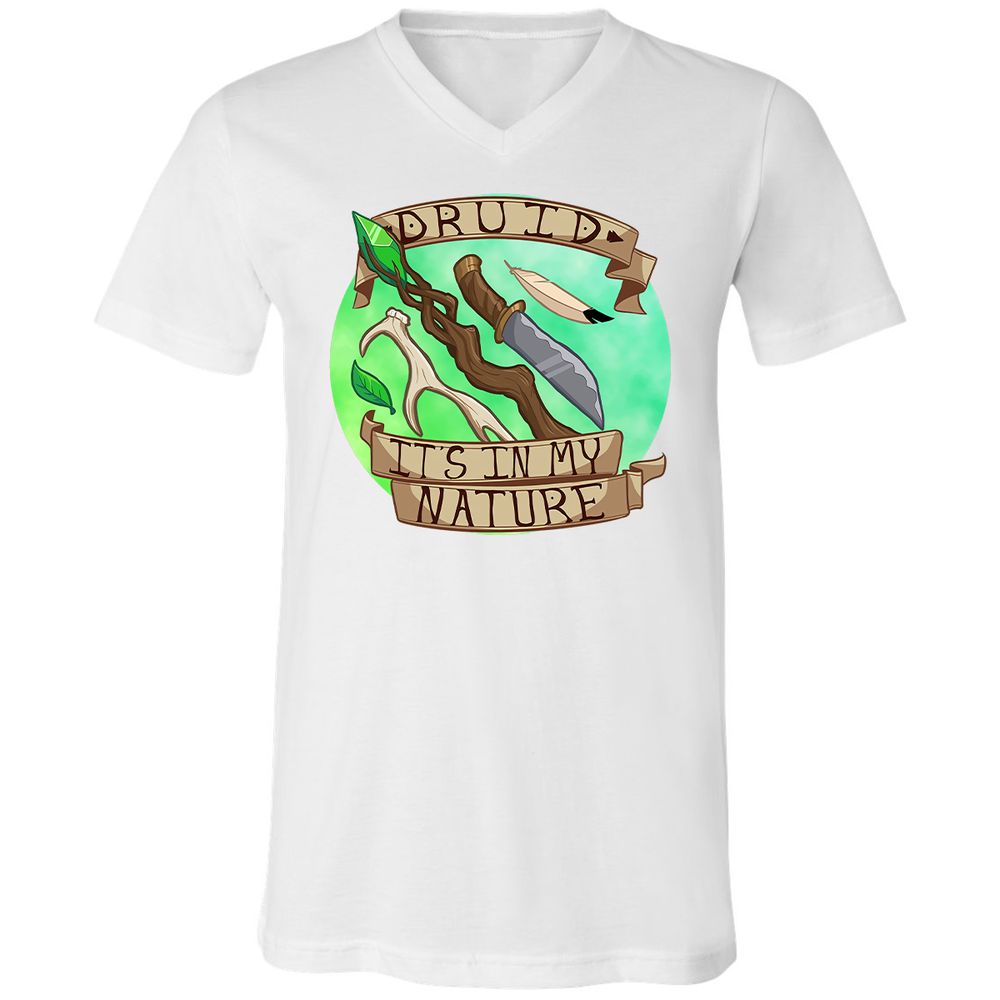 Unisex V-Neck T-Shirt - FEFQDBG5 - White - 5