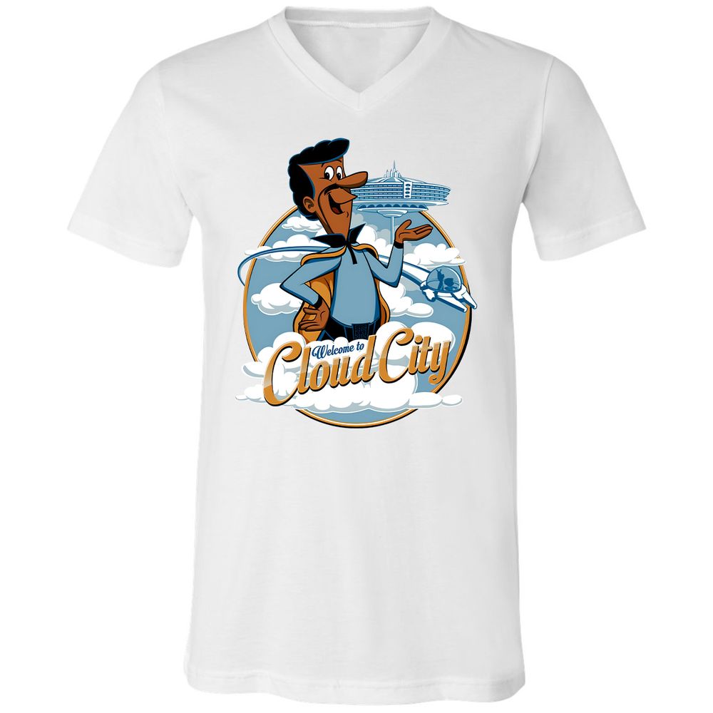 Unisex V-Neck T-Shirt - QAYFGR75 - White - 5