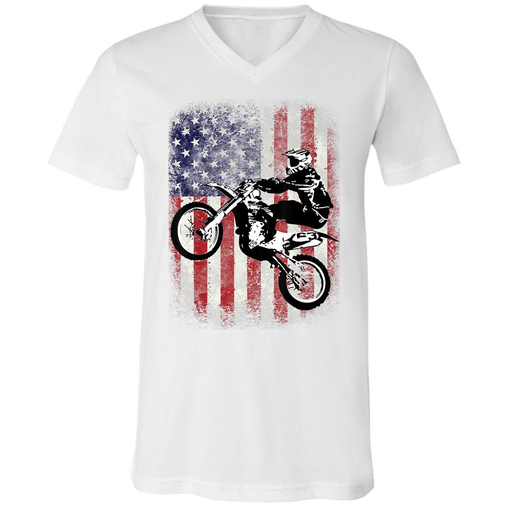 Unisex V-Neck T-Shirt - 7EDSG3VG - White - 5
