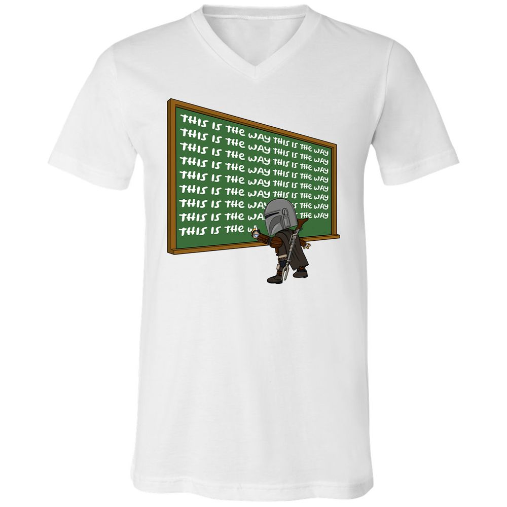 Unisex V-Neck T-Shirt - AF1T3NRA - White - 5