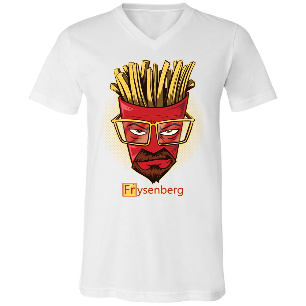 Unisex V-Neck T-Shirt - 5U11GV9D - White - 5