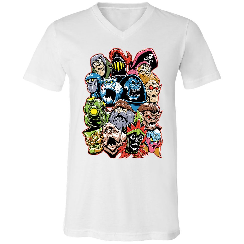 Unisex V-Neck T-Shirt - 6W5KJP6M - White - 5