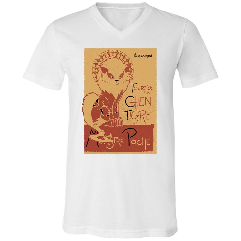 Unisex V-Neck T-Shirt - RN5LJTZE - White - 5