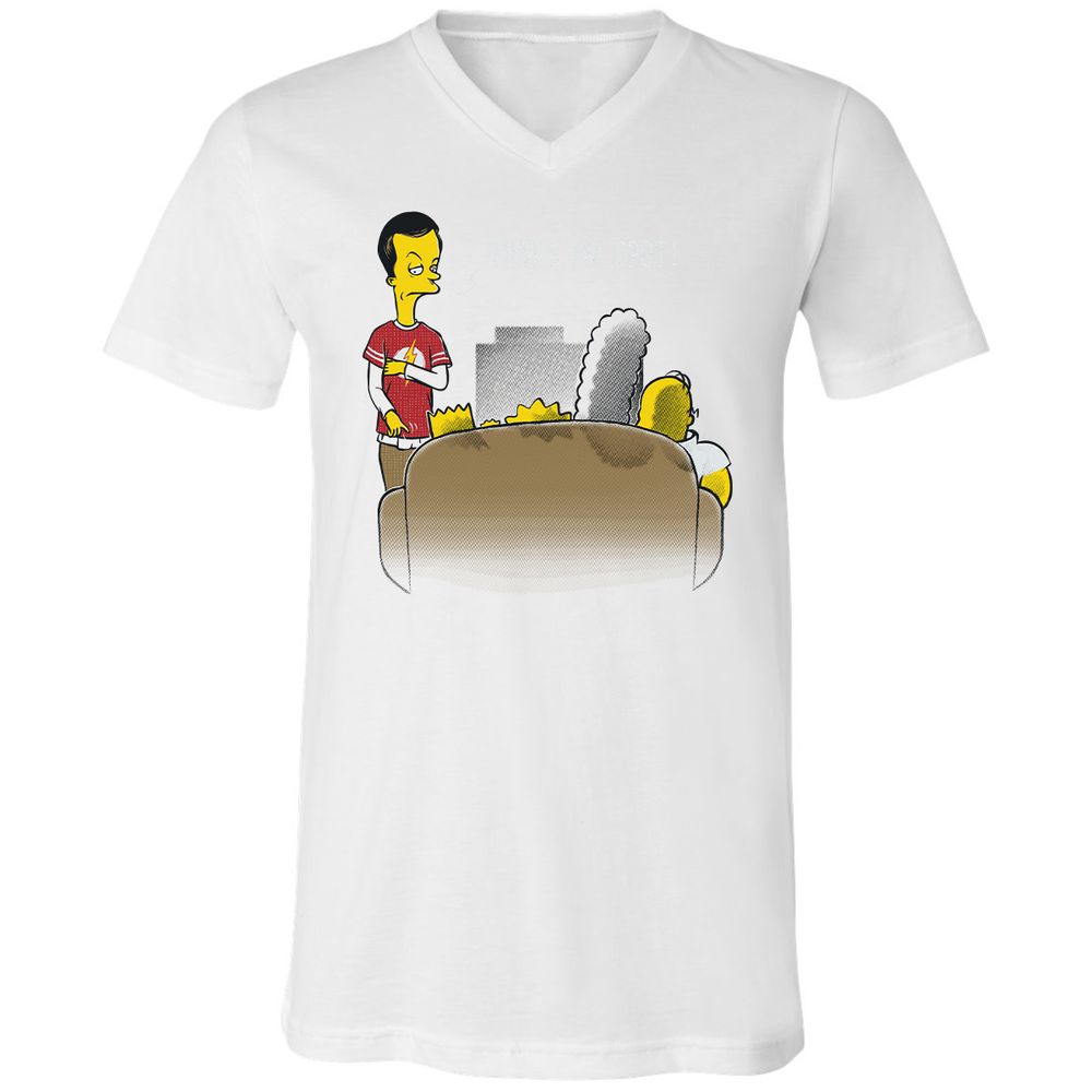 Unisex V-Neck T-Shirt - 6VK1KR1R - White - 5
