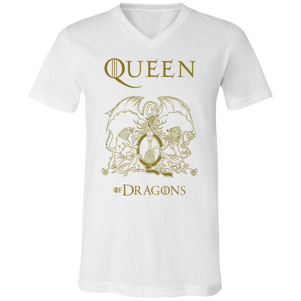 Unisex V-Neck T-Shirt - H6GQRTWP - White - 5