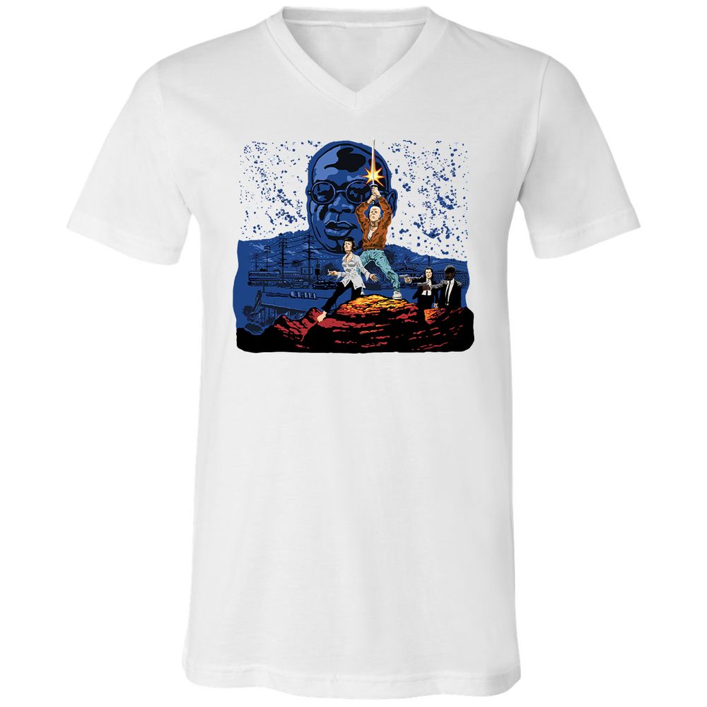 Unisex V-Neck T-Shirt - A5RHDVZQ - White - 5