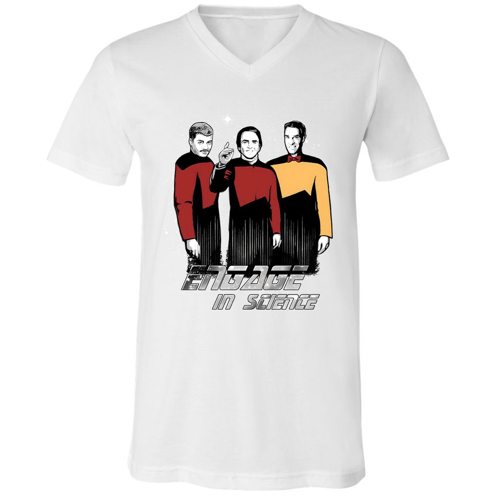 Unisex V-Neck T-Shirt - AMW1DLYR - White - 5