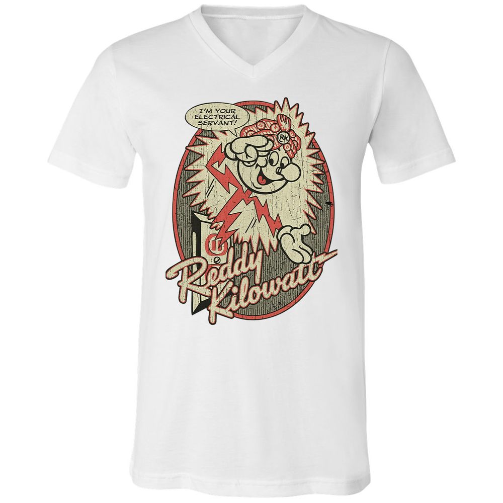 Unisex V-Neck T-Shirt - 8T6FPWTG - White - 5
