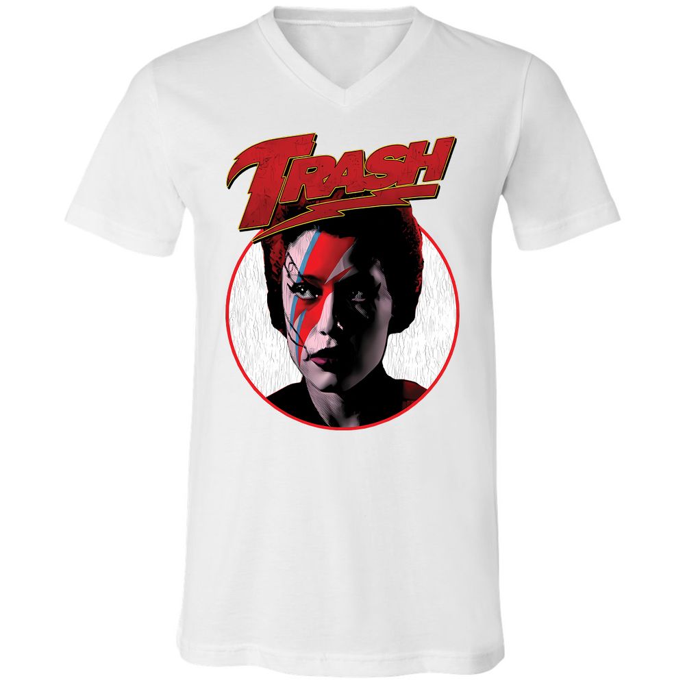 Unisex V-Neck T-Shirt - 3YLRFBPQ - White - 5