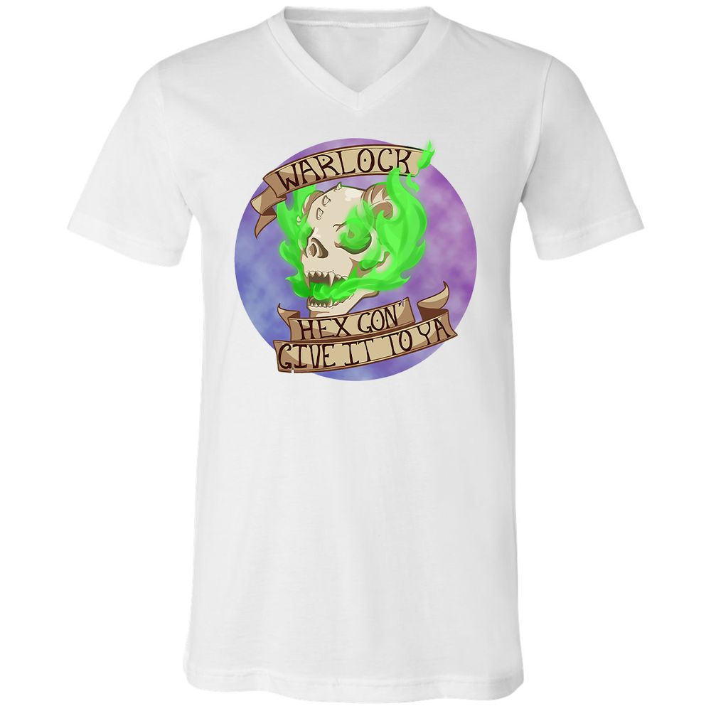 Unisex V-Neck T-Shirt - JJSA7Z5Y - White - 5