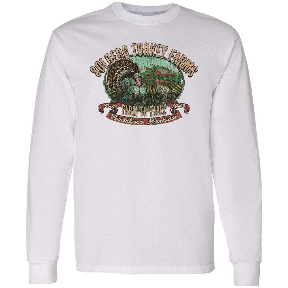 Vintage Turkey Farm Thanksgiving - White - 5
