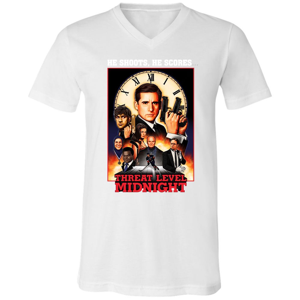 Unisex V-Neck T-Shirt - GNVJWZY4 - White - 5