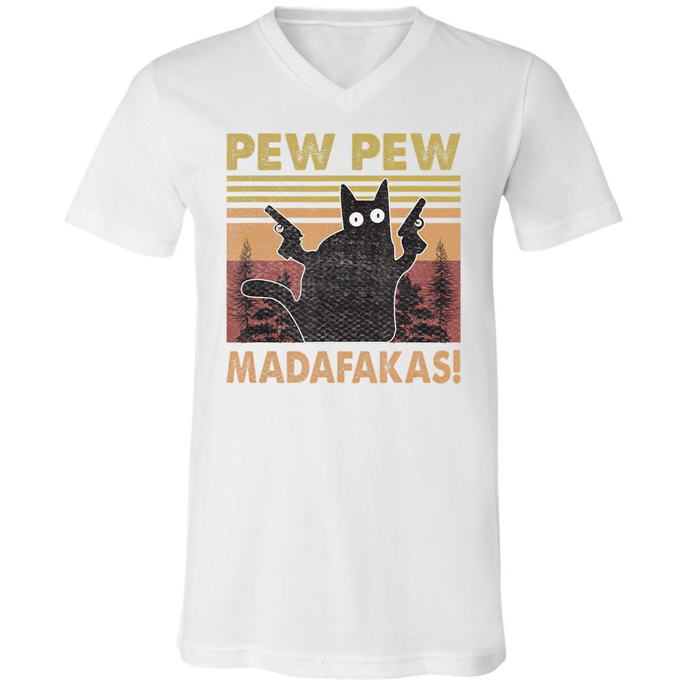 Unisex V-Neck T-Shirt - DM5L7SKW - White - 5