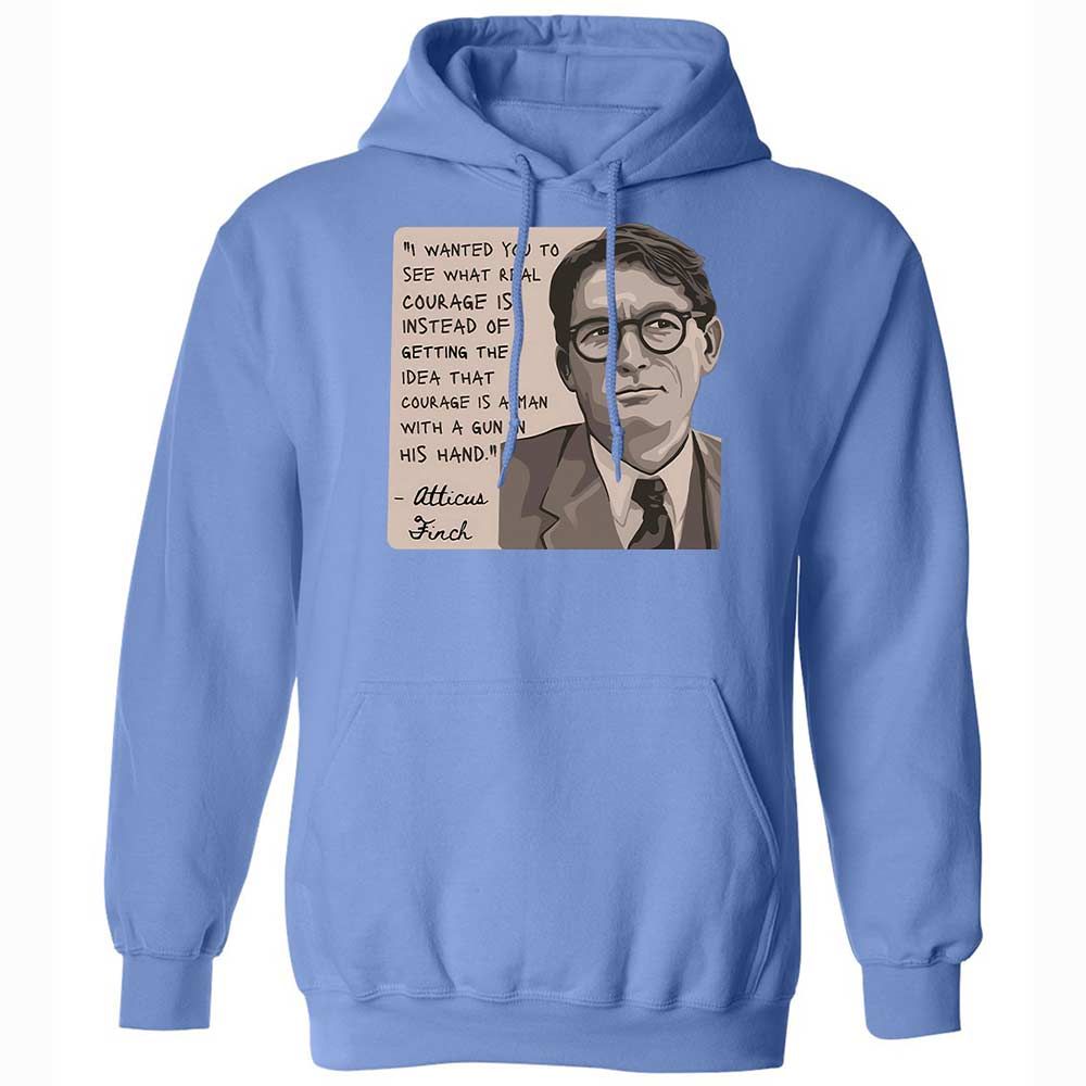 Real Courage Quote - Carolina Blue - 6