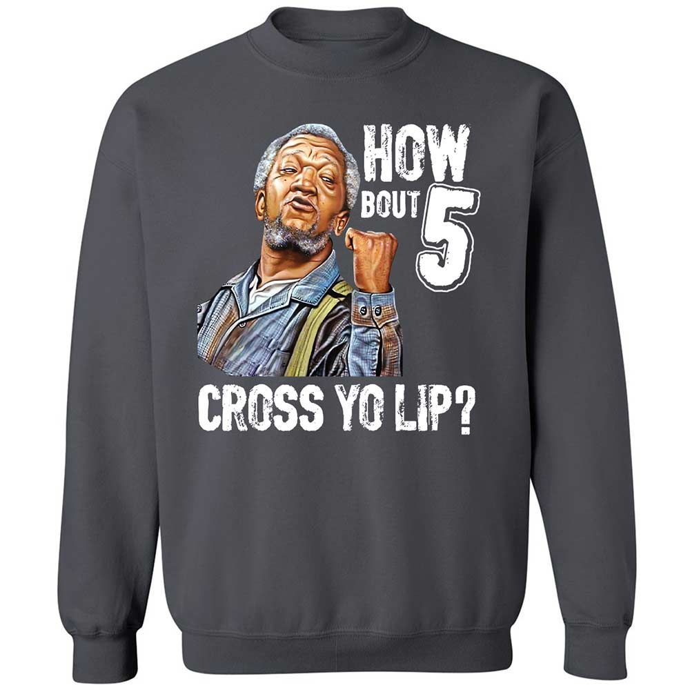 How bout 5 cross yo lip - Charcoal - 6