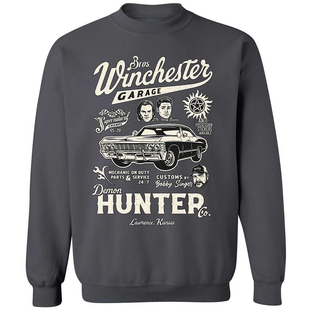 Classic Unisex Sweatshirt - B6335ETU - Charcoal - 6