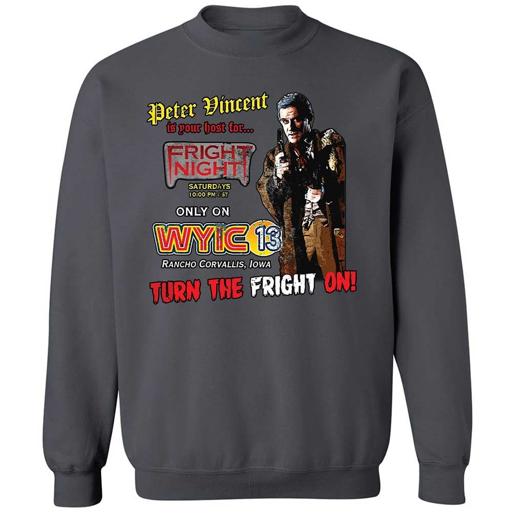 Peter Vincent Fright horror night cult - Charcoal - 6