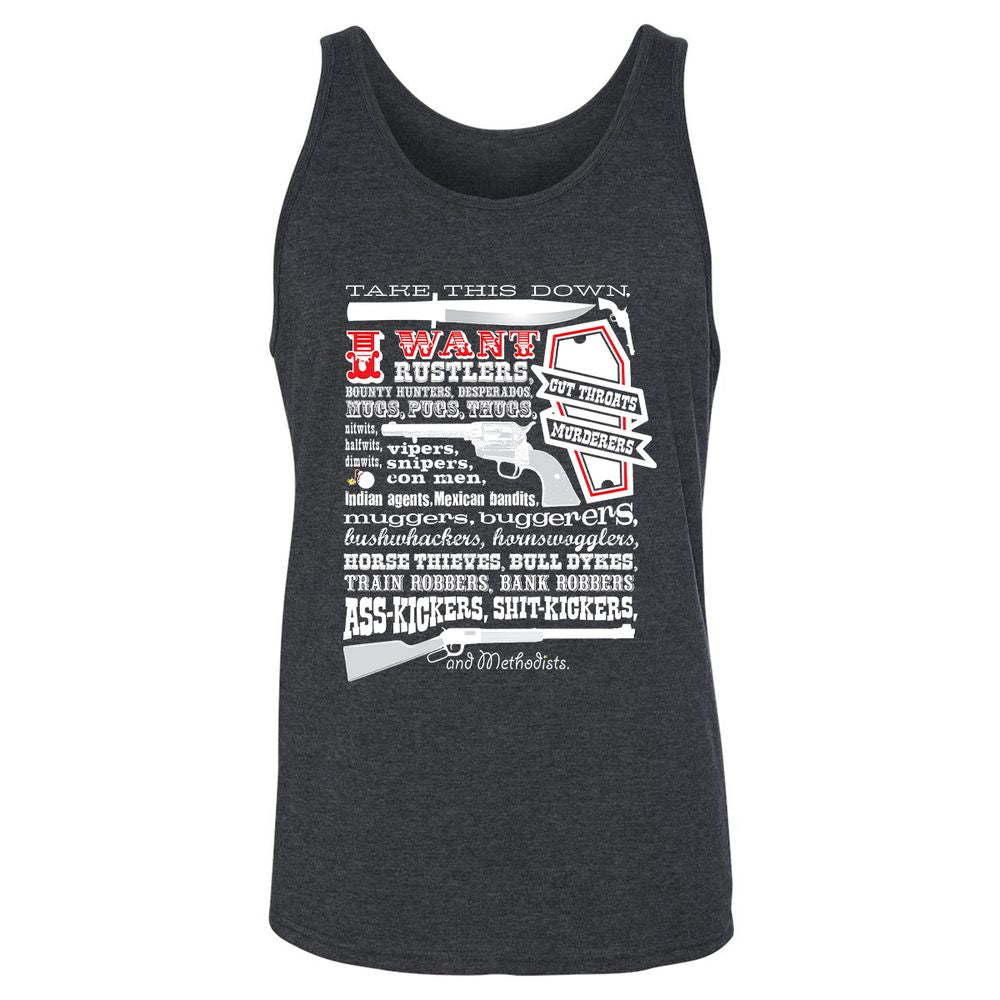 Unisex Jersey Tank - UMA6XXYF - Dark Grey Heather - 6